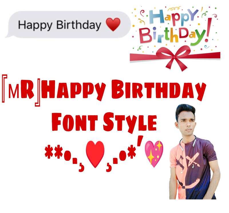 Birthday font style