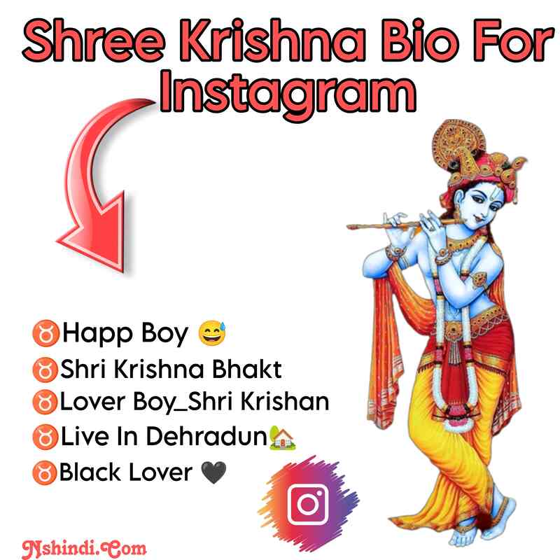 Shree Krishna Bio For Instagram 