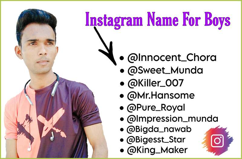 Instagram Name For Boys 
