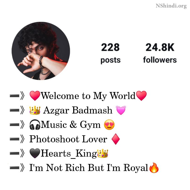 Attitude Bio For Instagram For Boys