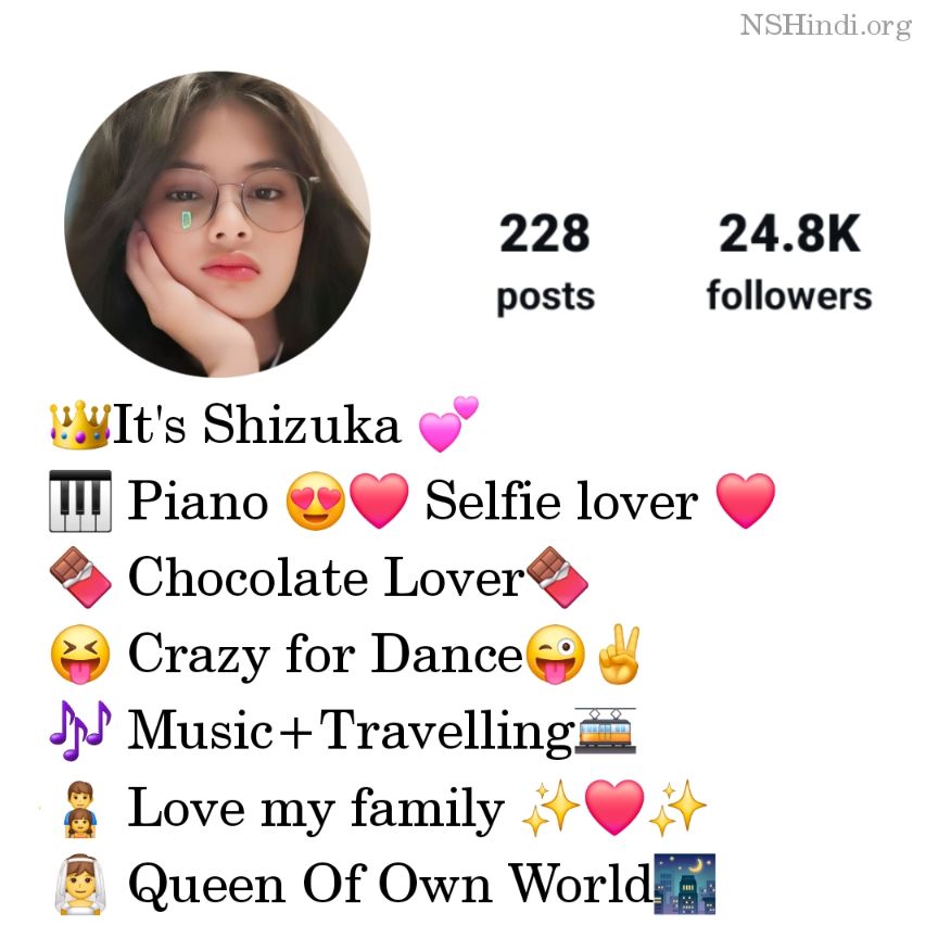 Instagram VIP Bio For Girls